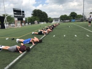 A group of people laying on the ground